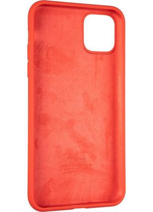 Чехол fiji silicone case для apple iphone 11 pro бампер накладка full soft red3 фото