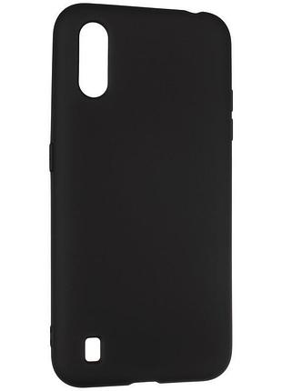 Чехол fiji full soft premium для samsung galaxy a01 (a015) силикон бампер black