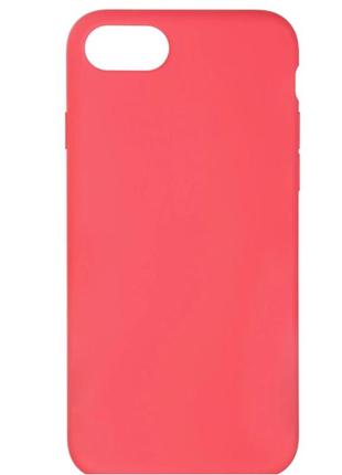 Чехол fiji silicone case для apple iphone se 2022 бампер накладка full soft rose red (без лого)