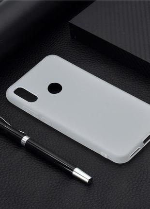 Чехол soft touch для huawei y6 2019 / y6 pro 2019 силикон бампер матовый