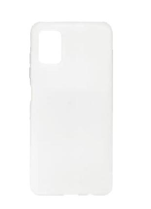 Чехол fiji soft для samsung galaxy a03s (a037) силикон бампер прозрачный белый