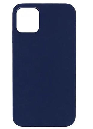 Чохол fiji soft для apple iphone 13 силікон бампер темно-синій