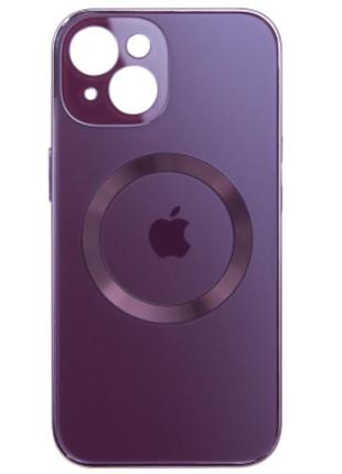 Чохол fiji magsafe для apple iphone 14 противоударный бампер з захистом блоку камер фуксія