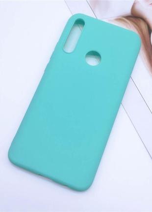 Чохол soft touch для honor 9x силікон бампер м'ятно-блакитний