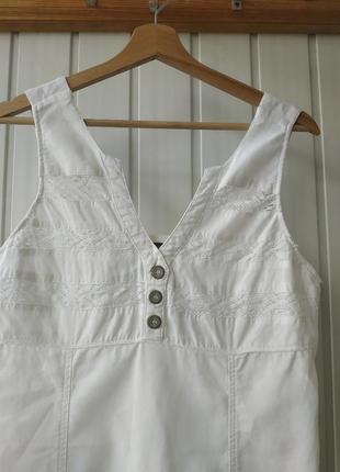 Біле лляне плаття 3