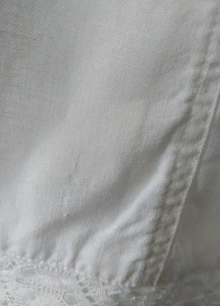 Біле лляне плаття 6