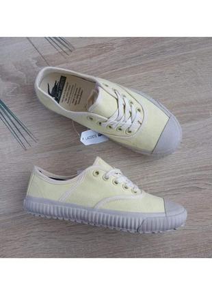 Текстильные коттоновые кеды из парусины lacoste gagnant 37-38 размер