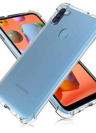 Чехол fiji proof для samsung galaxy a11 (a115) бампер с усиленными бортами transparent