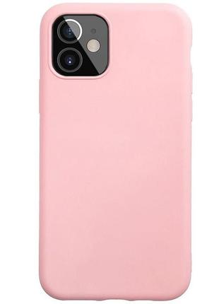 Чохол fiji soft для apple iphone 12 pro силікон бампер світло-рожевий