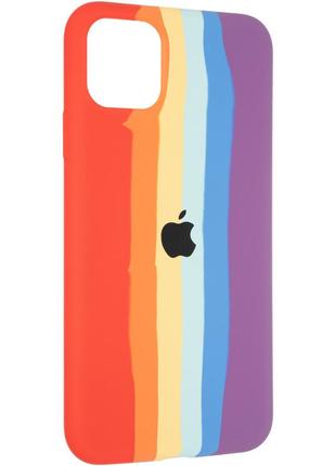 Чехол fiji colorfull для apple iphone 11 pro max бампер накладка rainbow1 фото