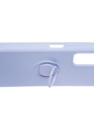 Чехол fiji holder ring для xiaomi redmi note 9 4g бампер накладка с подставкой lilac3 фото
