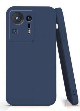 Чехол fiji soft для xiaomi mi mix 4 силикон бампер темно-синий