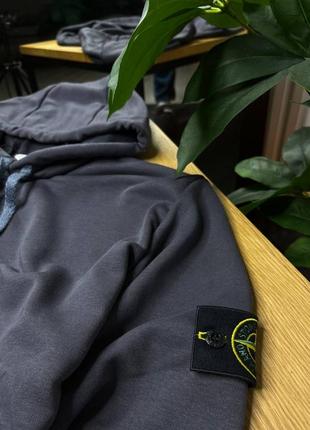 Hoodie stone island dark grey/ худі stone island