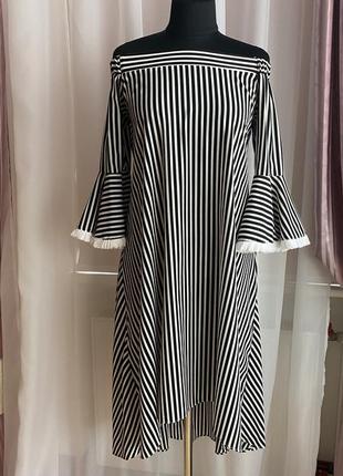 Платье шикарное в полоску kedma ( турция) р. 42