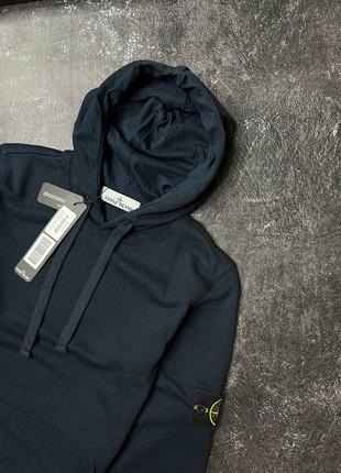 Hoodie stone island / худи stone island темно-синее