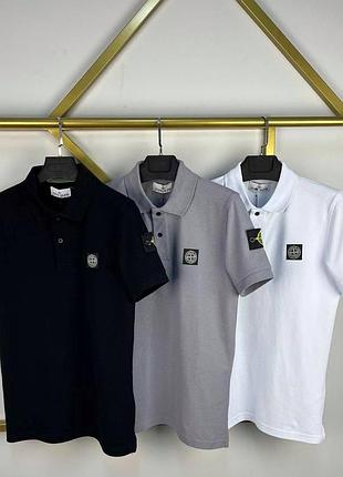 Футболка поло stone island