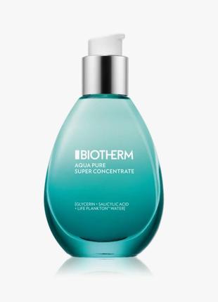 Biotherm aqua pure super concentrate зволожуючий флюїд для жирної шкіри 50 ml3 фото