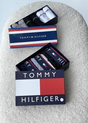 Комплект носки + трусы tommy hilfiger, комплект носков и трусов хилфигер, подарок парню, подарок для мужчин1 фото