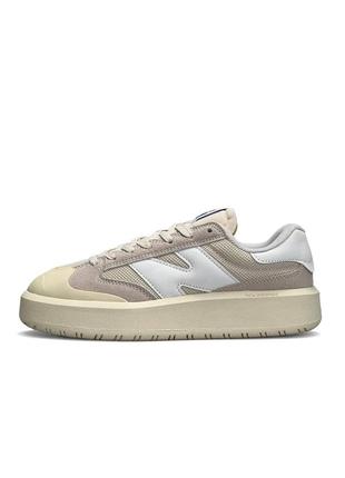 Женские кроссовки new balance ct302 beige white blue