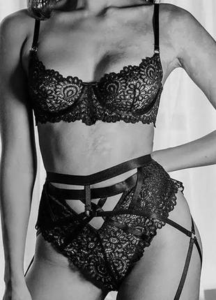 Комплект нижнего белья, бельевой комплект, набор нижнего белья, кружевное белье, нижнее женское белье,
