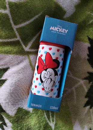 Детский термос с кружкой мини маус мики маус disney 320мл.termos