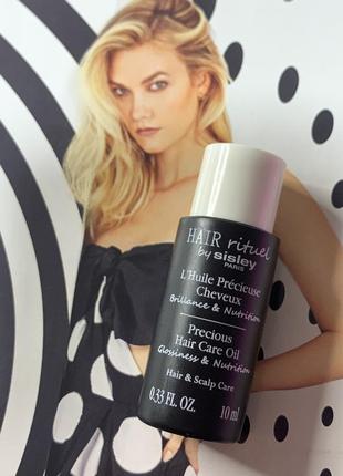 Hair rituel by sisley precious hair care oil олія для блиску і живлення волосся