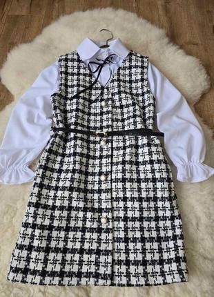 Костюм сарафан и блуза на девочку