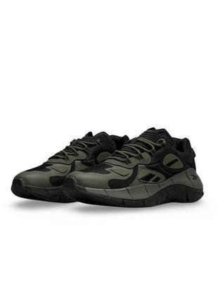 Мужские кроссовки reebok zig kinetica &lt;unk&gt; rmy green black6 фото