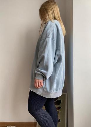 Світшот nike essential retro fleece crew sweatshirt in ocean blue3 фото