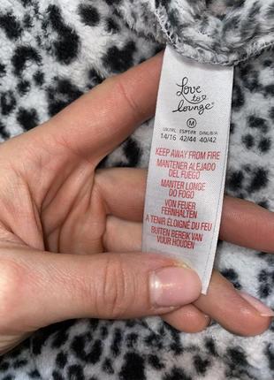 Плюшевое кигуруми цельная пижама у леопардовый принт love to lounge xl-xxl3 фото