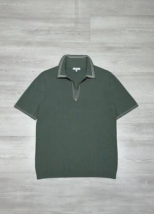 Reiss premium люксовая мужская рубашка тенниска поло кэжуал стрейч3 фото