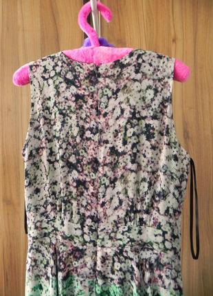 Легкое вискозное мягенькое молодежное платье с цветочным принтом9 фото