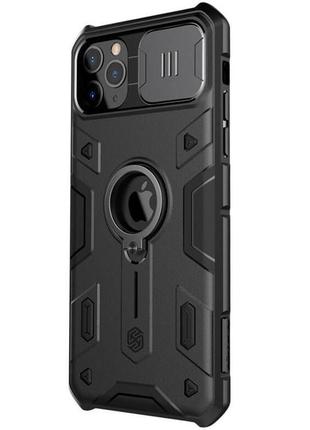 Tpu+pc чехол nillkin camshield armor (шторка на камеру) для apple iphone 11 pro max (6.5")2 фото