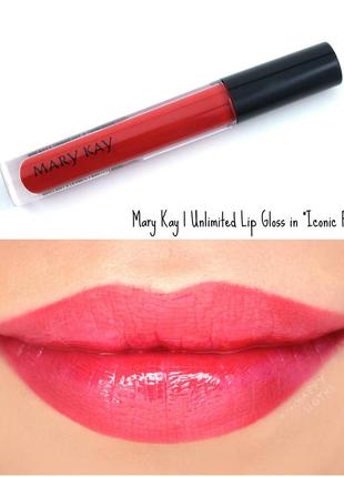 Блеск для губ mary kay классический красныйic red3 фото
