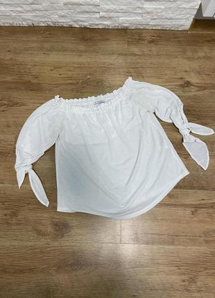 Блузка белая легкая2 фото