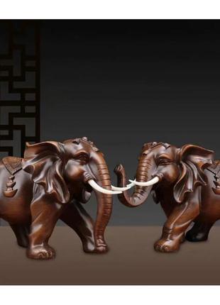 Статуетка сувенір пара слонів, статуетка інтер'єрна на стіл