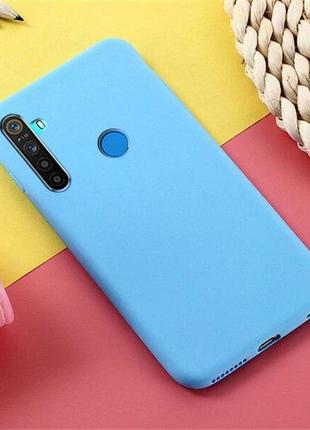 Чохол soft touch для realme 5 силікон бампер м'ятно-блакитний
