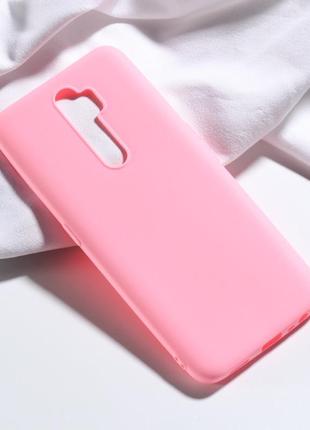 Чехол soft touch для xiaomi redmi 9 силикон бампер светло-розовый