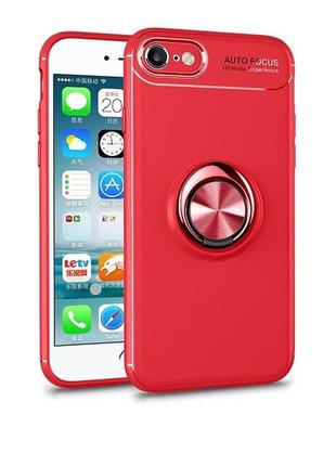 Чехол fiji hold для apple iphone 7 бампер накладка с подставкой red1 фото