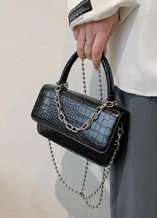 Женская стильная сумка, сумка плотная, трендовая, вечерняя, маленькая, сумка из эко-кожи, кожанная на лето10 фото