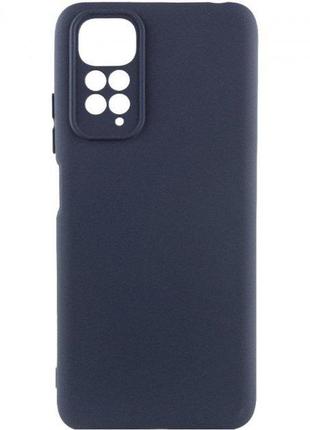 Чехол fiji full soft premium для xiaomi redmi note 11 / note 11s силикон бампер dark blue