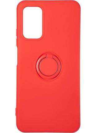 Чехол fiji holder ring для xiaomi redmi 9t бампер накладка с подставкой red