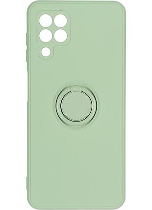 Чехол fiji holder ring для samsung galaxy m32 (m325) бампер накладка с подставкой green