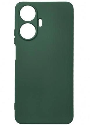 Чехол fiji full soft premium для realme c55 противоударный бампер с микрофиброй dark green