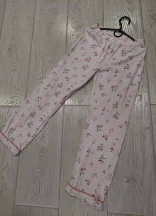 Удобный домашний костюм, пижама в цветочный принт нежно розовый f&f 8-9 лет8 фото