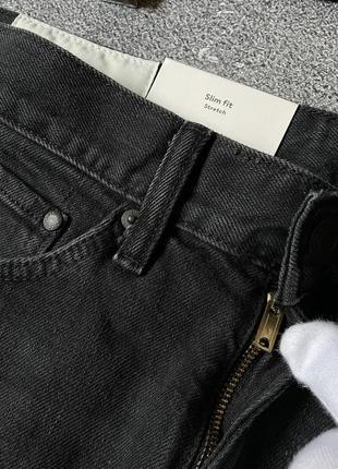 Чоловічі темно сірі нові slim fit класичні джинси h&m розмір 29/325 фото