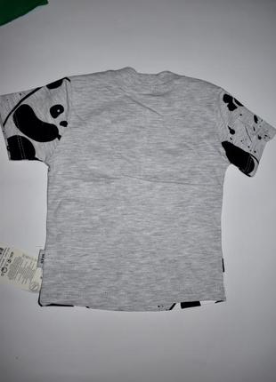 Коплект футболка та шорти панда 68-80 см2 фото