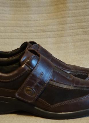 Добротные темно-коричневые демисезонные закрытые туфли ara германия 38 р.