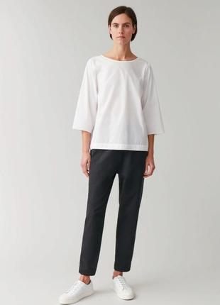 Cos relaxed cotton-linen trousers