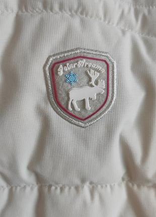 Жилетка теплая стеганная бежевая